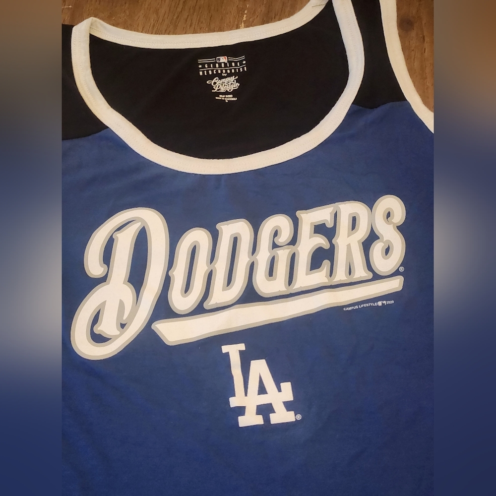 New Genuine Merchandise by‎ Campus Lifestyle MLB LA Dodgers Women's Tank - Picture 2 of 5